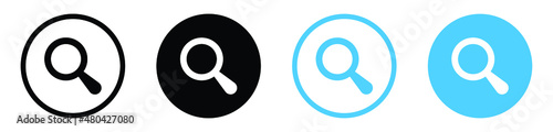 search icon magnifying glass loupe symbol, magnifier icon