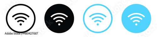 wireless and wifi icon signal symbol for internet access, internet connection photo