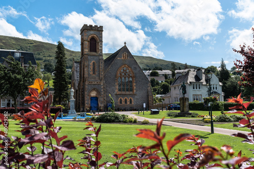 Duncansburg Church on a sunny day in Fort William in the Highlands of Scotland.