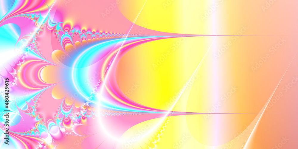 fractal candy in bright pastel colors
