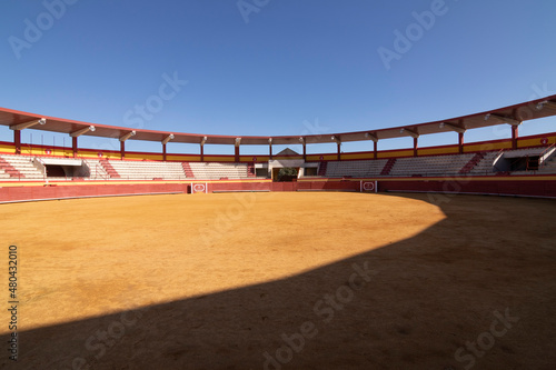 Foto The interior of a bullring