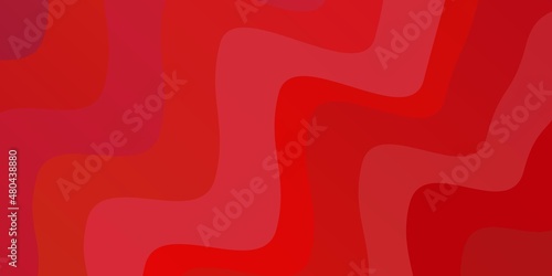 Light Red vector backdrop with bent lines. Abstract illustration with bandy gradient lines. Pattern for booklets, leaflets.