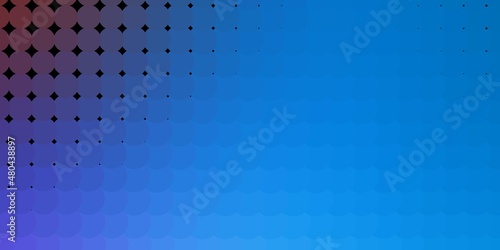 Light Pink, Blue vector texture with disks. Abstract illustration with colorful spots in nature style. Pattern for wallpapers, curtains.