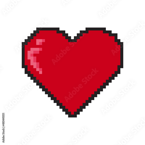 pixel art hearts icon design vector illustration.