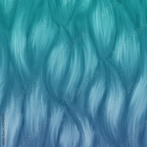 Abstract blue curly hair texture pattern background