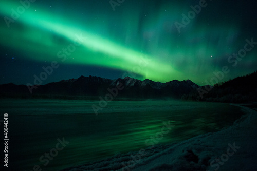 Northern Lights or Aurora Borealis in Alaska