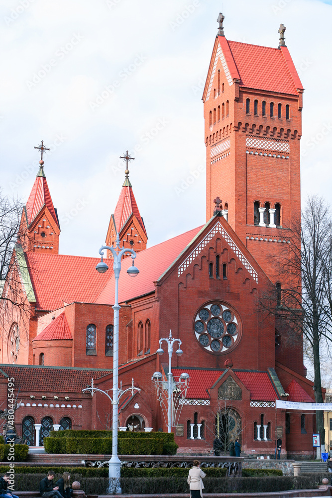 Minsk Church of Saints Simon and Helena, red church