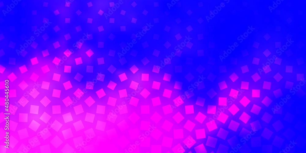 Light Pink, Blue vector layout with lines, rectangles.