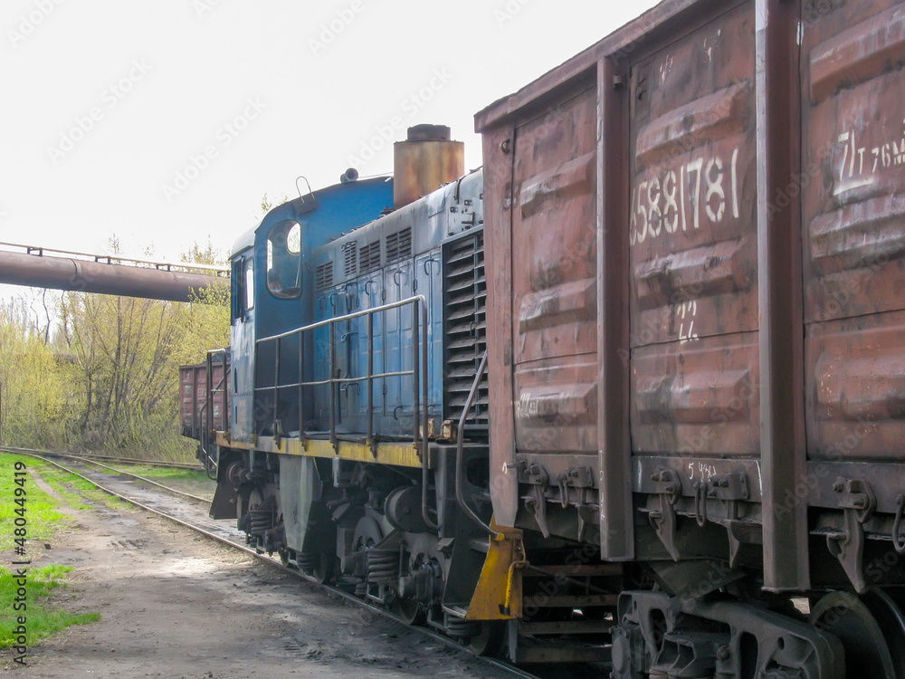 diesel locomotive with hydro transmission with one wagon 