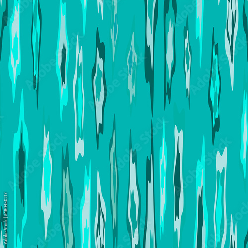 vertical aquamarine zigzags pattern on a light aquamarine background