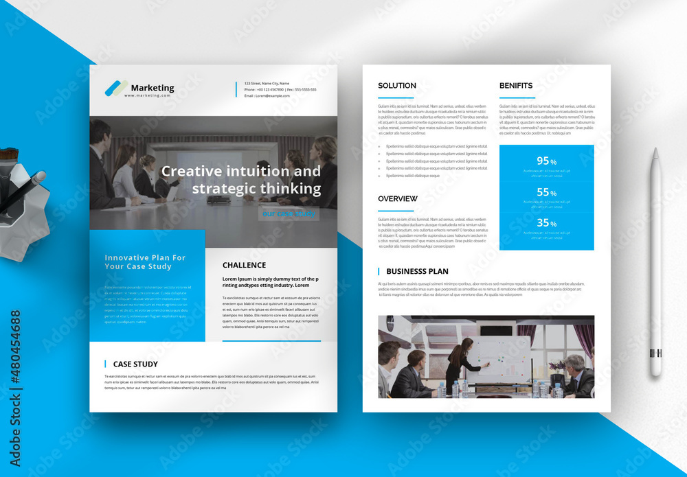 Business Case Study Stock Template | Adobe Stock