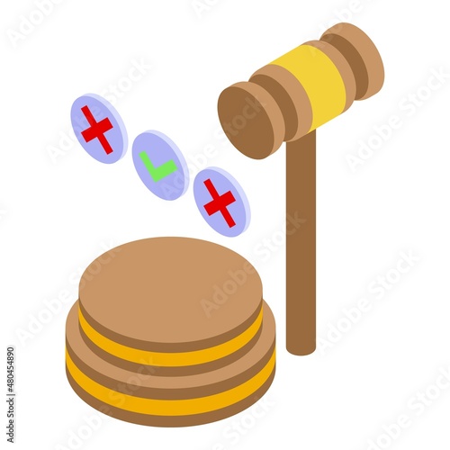 Product trade icon isometric vector. Rule consumer