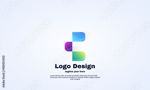 vector initial e logo design ready use