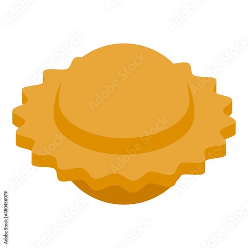 Ravioli form icon isometric vector. Cuisine food