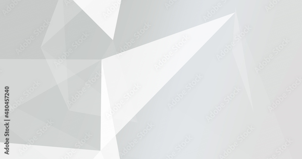 Abstract light black white gray polygon geometric motion graphics illustration background professional business presentation wallpaper with pyramid triangle pattern