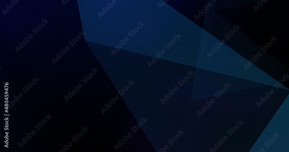 Abstract light black dark blue polygon geometric motion graphics illustration background digital  futuristic innovation professional business presentation wallpaper with pyramid triangle pattern