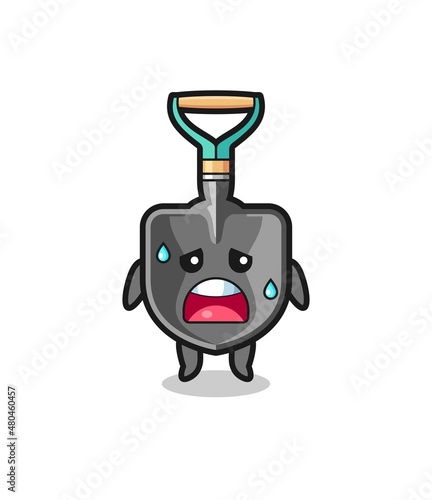 the fatigue cartoon of shovel