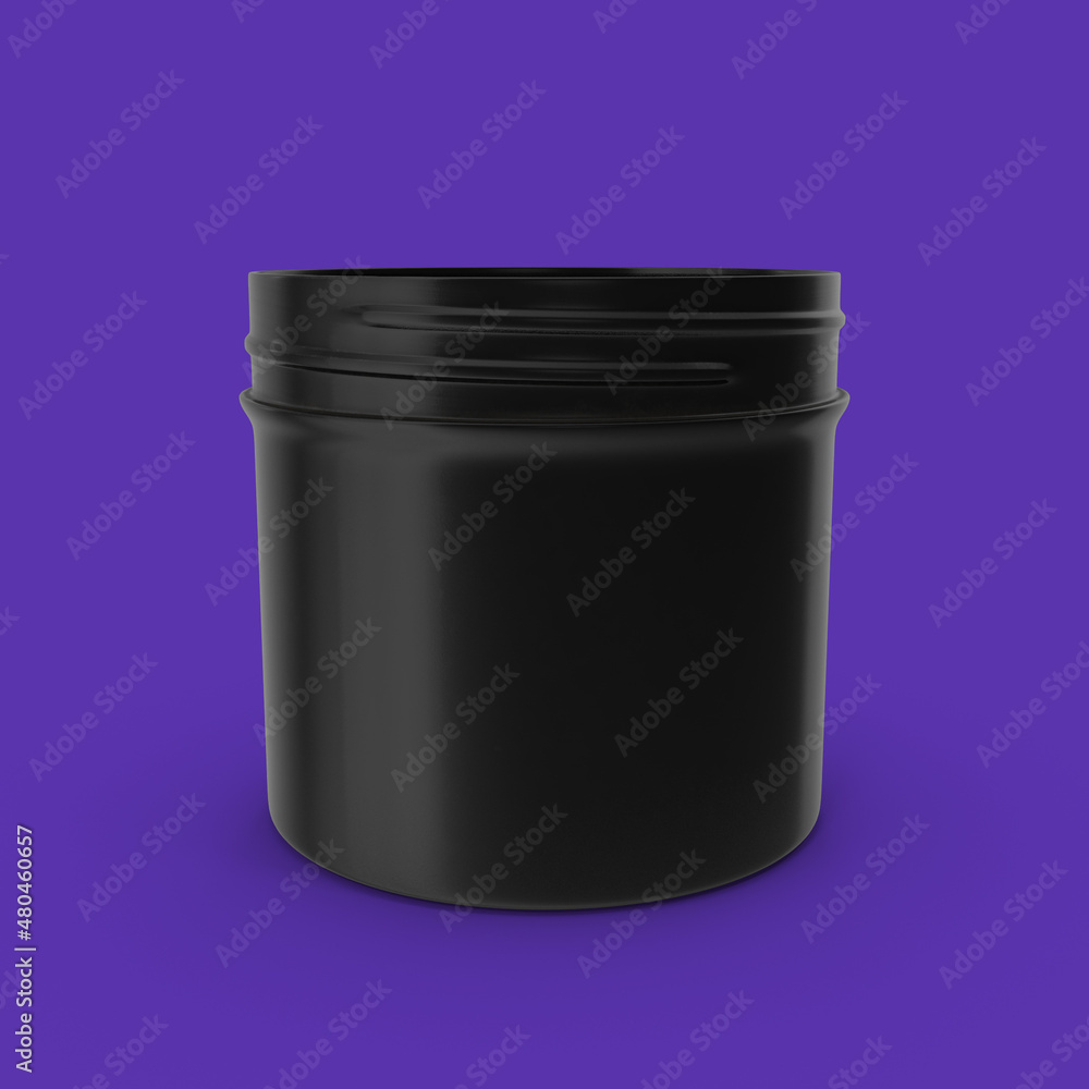 3d rendering mock up plastic protein container 3d rendering mock up plastic protein container
