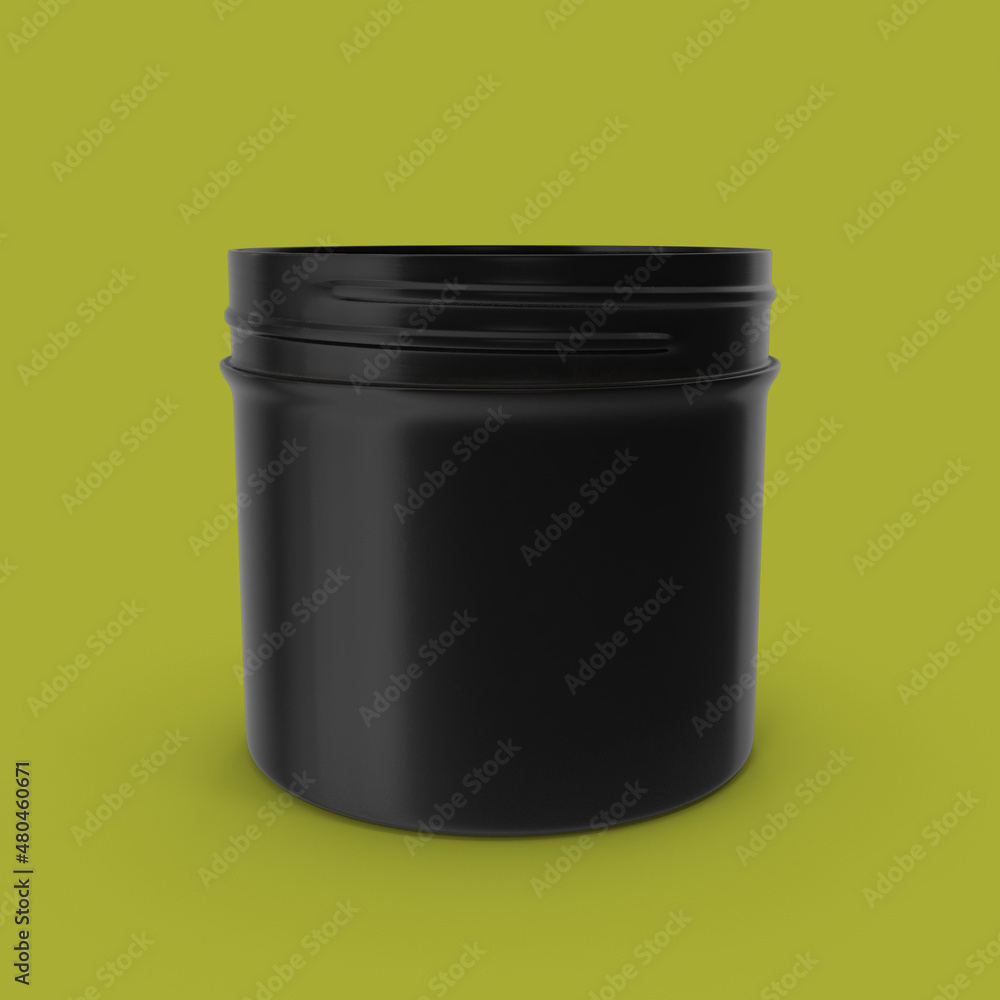 3d rendering mock up plastic protein container 3d rendering mock up plastic protein container