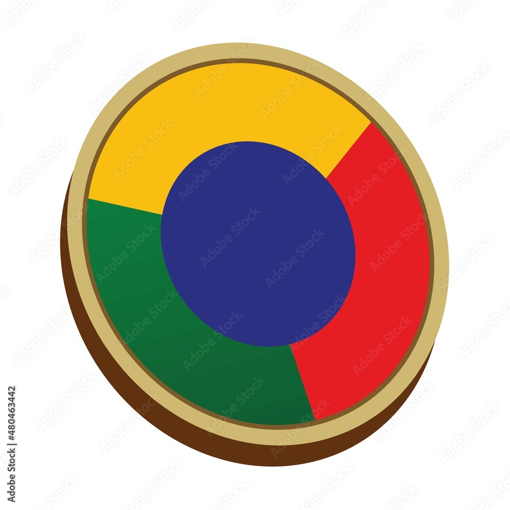 Obraz premium colorfull circle graphics charts