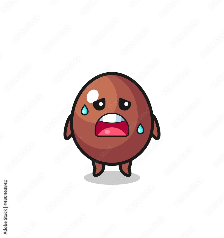 the fatigue cartoon of chocolate egg the fatigue cartoon of chocolate egg