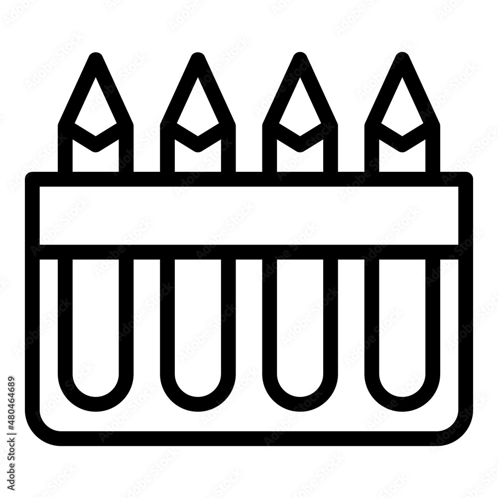 Pens fine motor icon outline vector. Game preschool Pens fine motor icon outline vector. Game preschool
