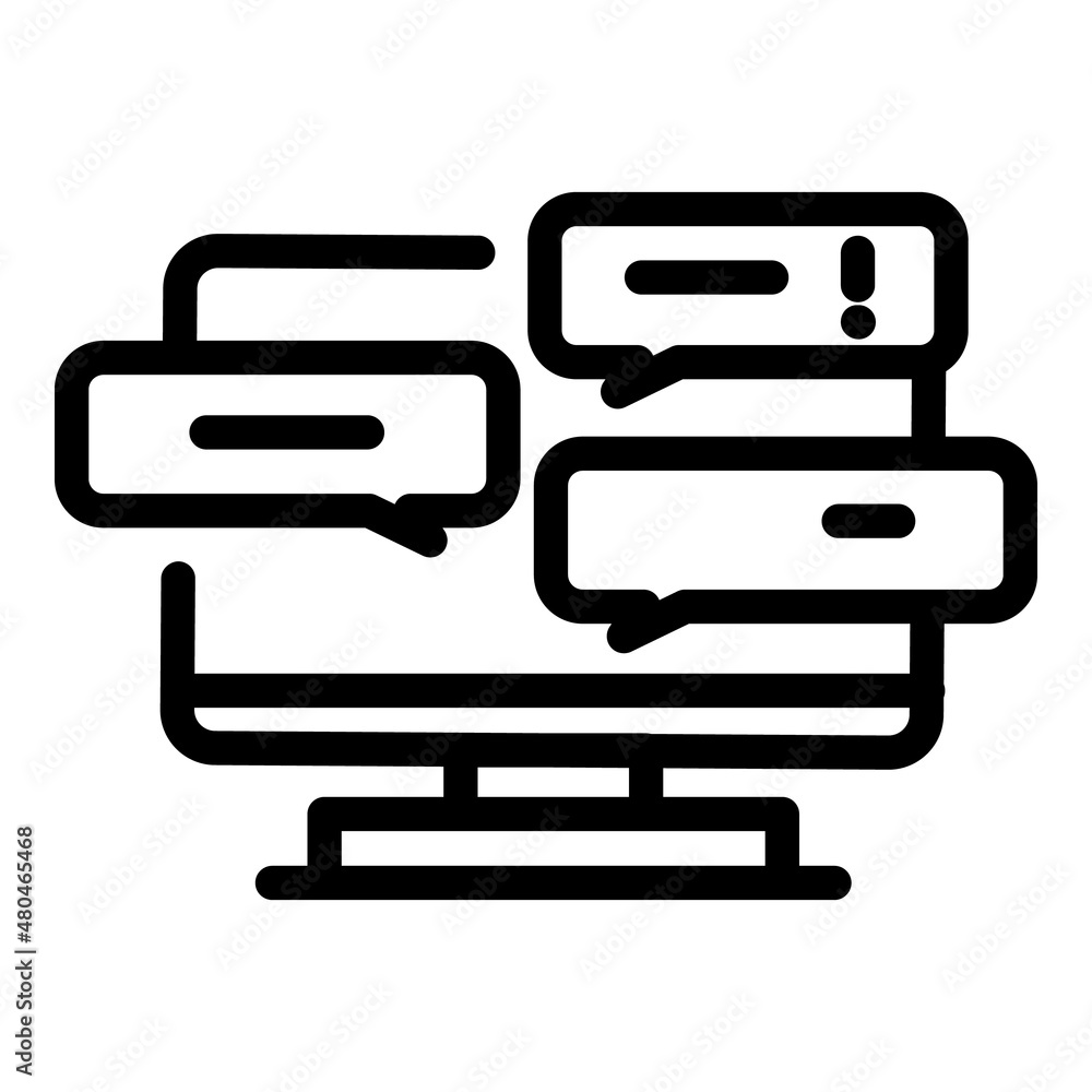 Social media influence icon outline vector. Content share Social media influence icon outline vector. Content share