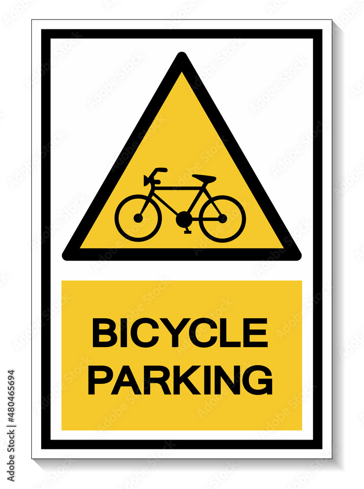 Bicycle Parking Symbol Sign Isolate on White Background,Vector Illustration EPS.10 Bicycle Parking Symbol Sign Isolate on White Background,Vector Illustration EPS.10