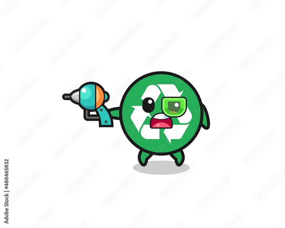 cute recycling holding a future gun cute recycling holding a future gun