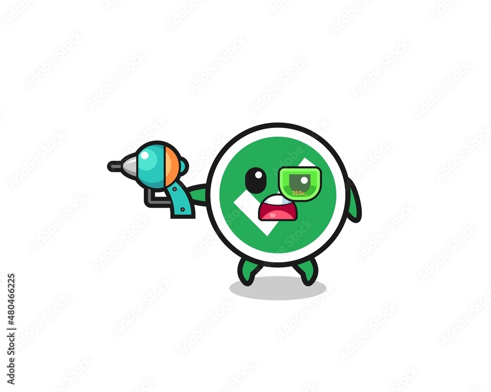 cute check mark holding a future gun cute check mark holding a future gun