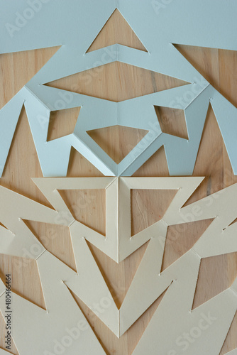 cut paper shapes (not necessarily snowflakes) photo