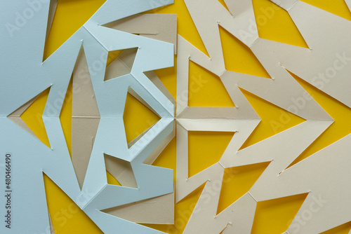 cut paper shapes (not necessarily snowflakes) photo