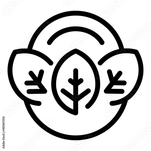Vegetarianism icon outline vector. Food diet