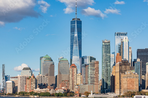 One World Trade Center and the Lower Manhattan skyline. photo
