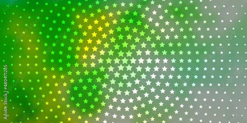 Light Blue, Green vector layout with bright stars. Light Blue, Green vector layout with bright stars.