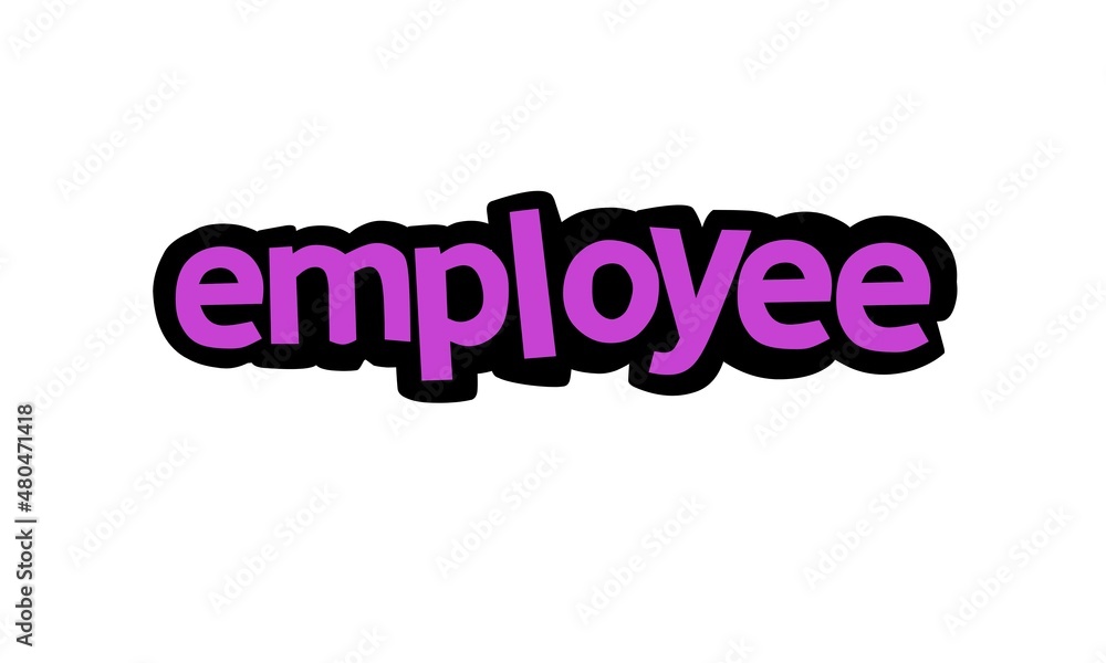 EMPLOYEE writing vector design EMPLOYEE writing vector design
