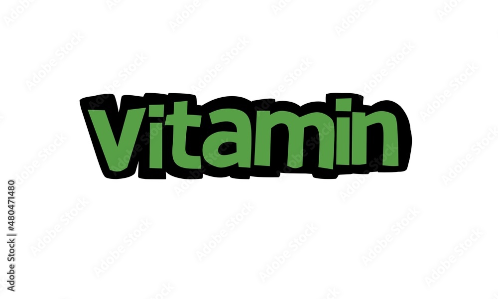 VITAMIN lettering vector design VITAMIN lettering vector design