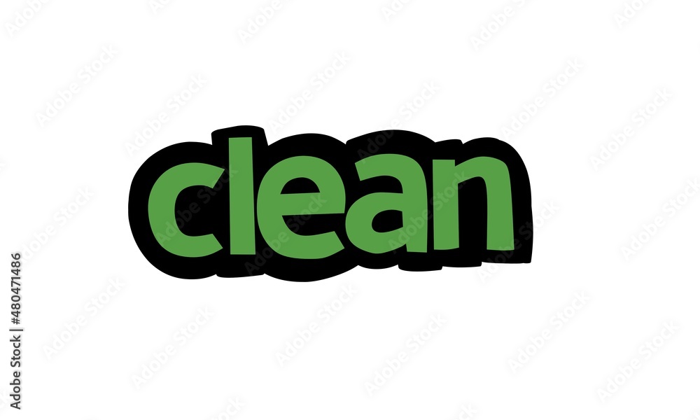 CLEAN lettering vector design CLEAN lettering vector design