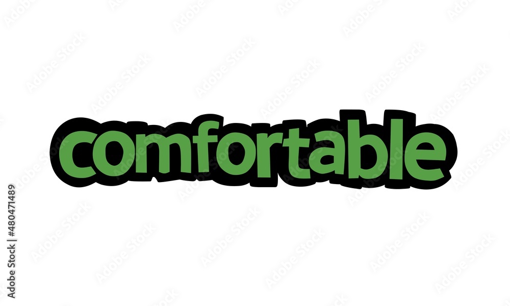COMFORTABLE lettering vector design COMFORTABLE lettering vector design