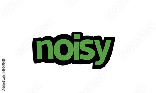 NOISY lettering vector design