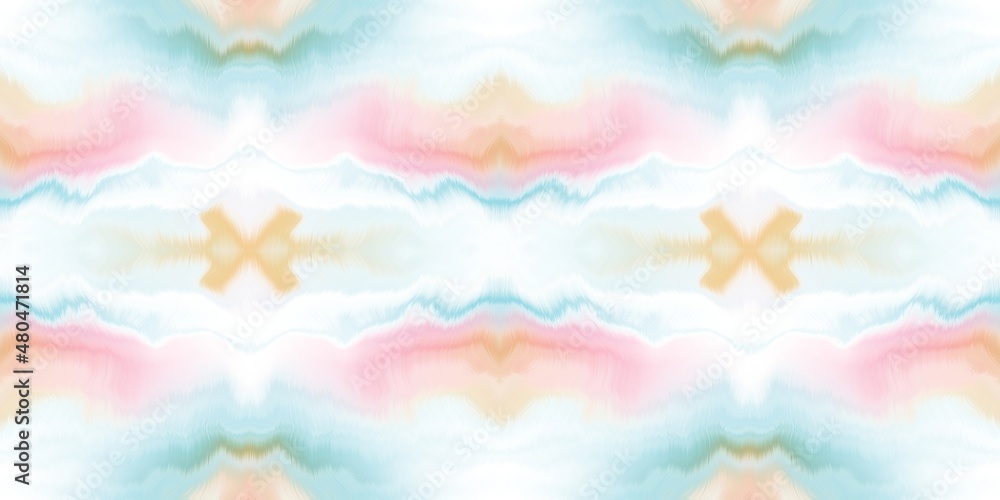 Geometric pastel summer tie dye batik stripe border pattern. Seamless shibori space dyed striped effect pretty trim edging. Washed out boho beach wear ribbon endless tape. Geometric pastel summer tie dye batik stripe border pattern. Seamless shibori space dyed striped effect pretty trim edging. Washed out boho beach wear ribbon endless tape.
