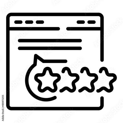 Web chat support icon outline vector. Call service