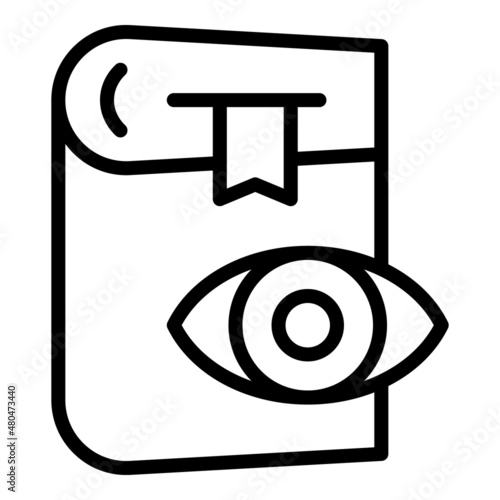 Book support icon outline vector. Customer chat