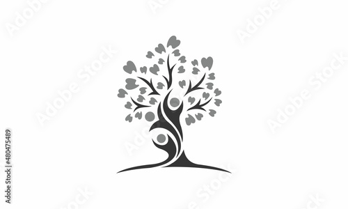 tree with dental leaf logo