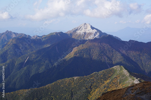 Mt.Kaikomagatake from Mt.Kita