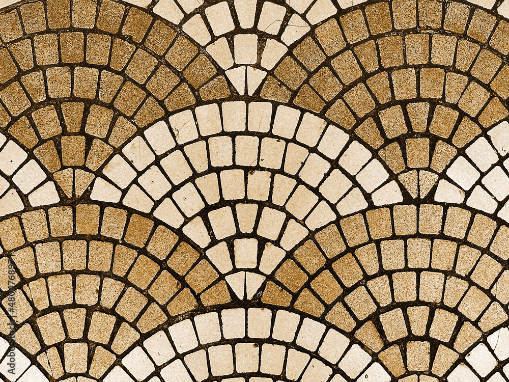 Old concrete block floor texture pattern material_07