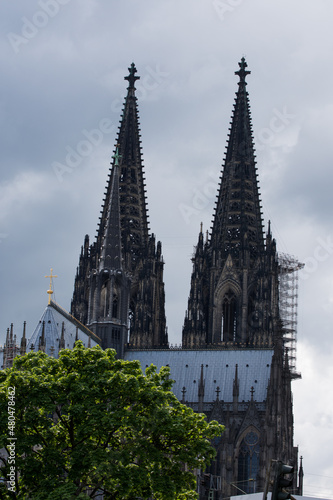 cathedral Tower in Cologne (Koln) Germany,13 may,2017,