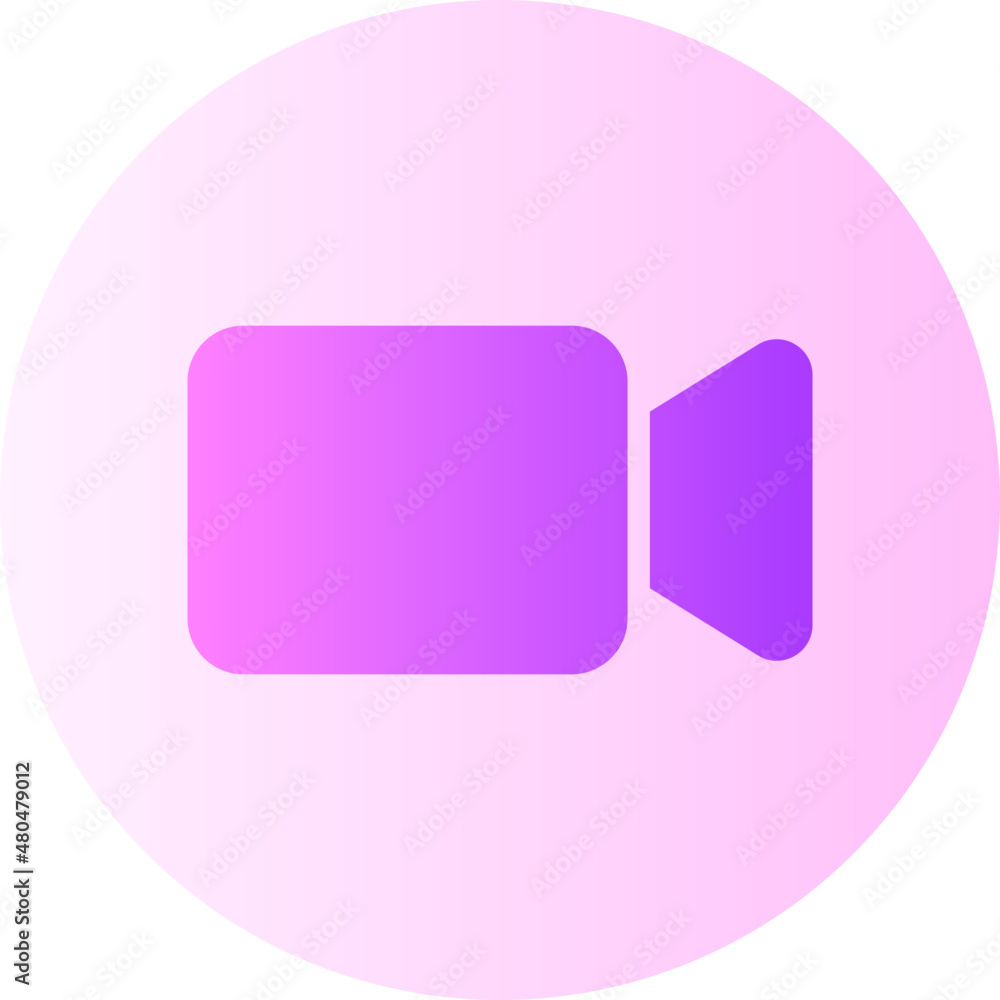 video camera gradient icon