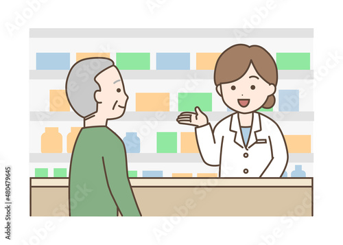 ドラッグストア　薬局　薬剤師　市販薬　OTC　高齢者　登録販売者