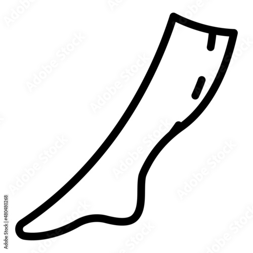 Leg liposuction icon outline vector. Fat body
